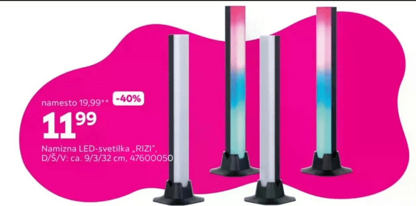 Namizna LED-svetilka „RIZI"