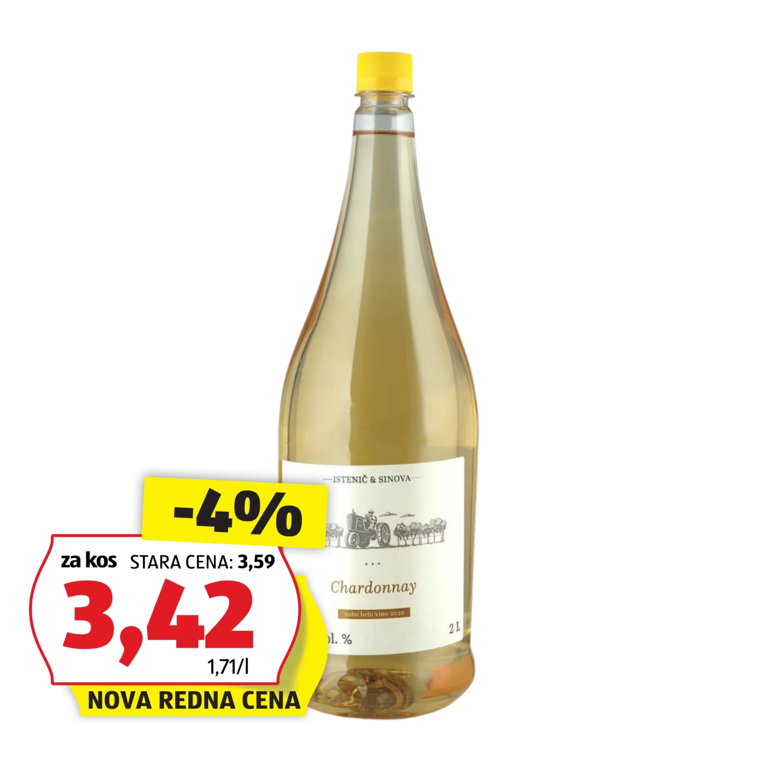 Istenic & Sinova Sortno vino 2 L - Akcija v trgovini Hofer