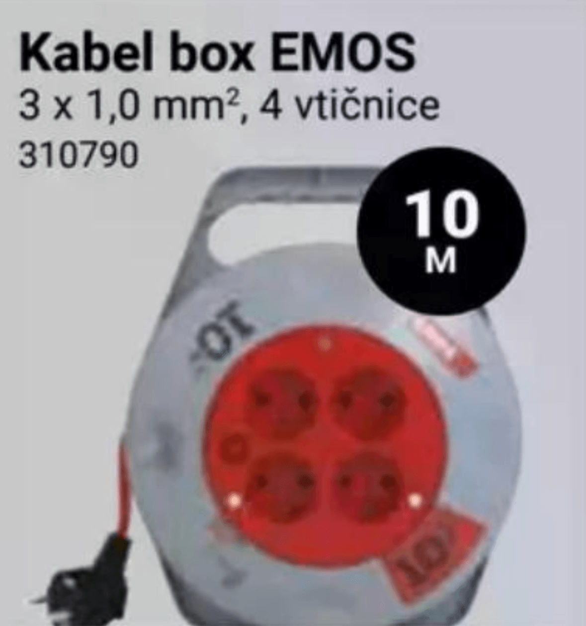 Kabel box Emos 10 M
