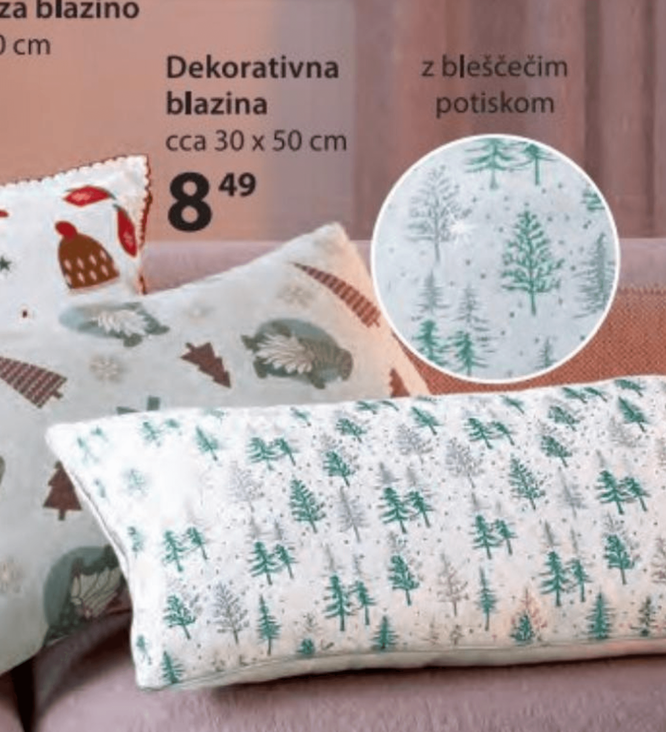 Dekorativna blazina cca 30 x 50 cm
