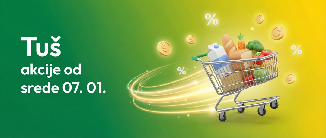 Nove cene v Tušu: Poglejte top ponudbo, ki velja od 07.01.