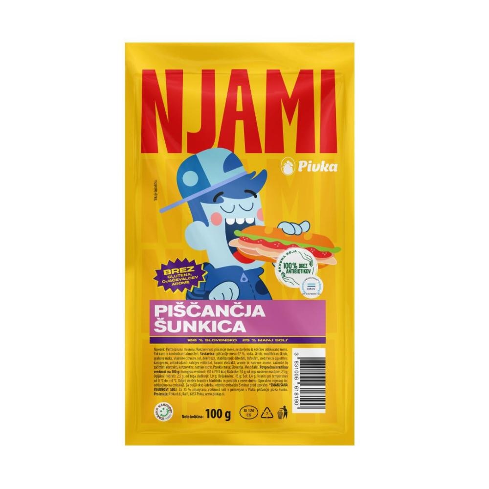 Narezek piščančja šunkica Njami 100 g
