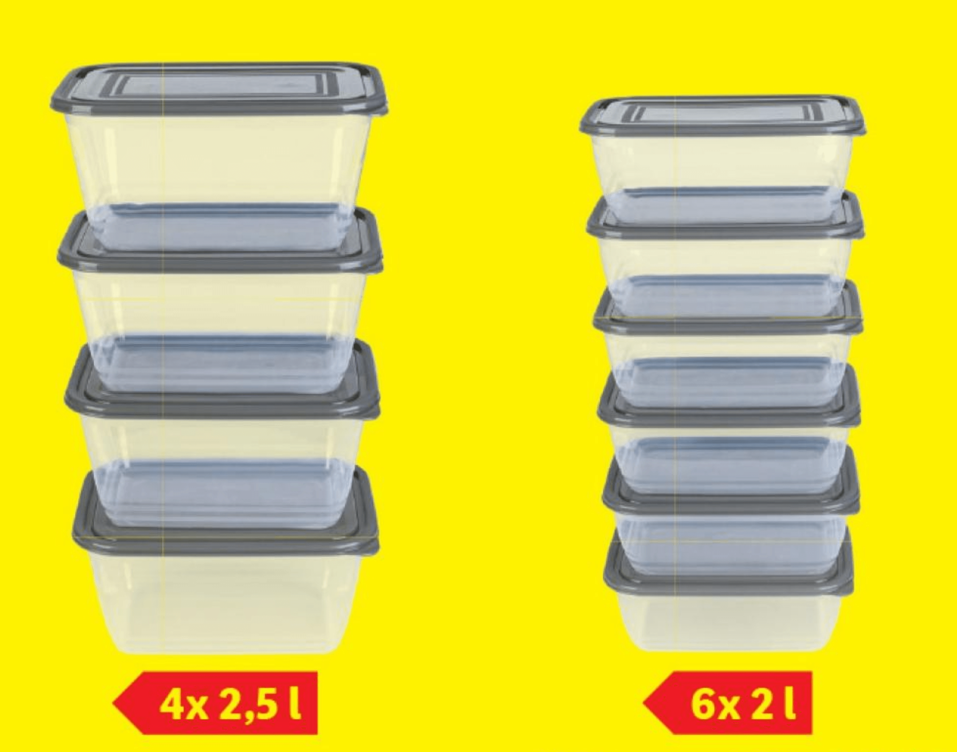 Livarno Home/Silvercrest Posoda za ohranjanje svežine živil 6x 2 l