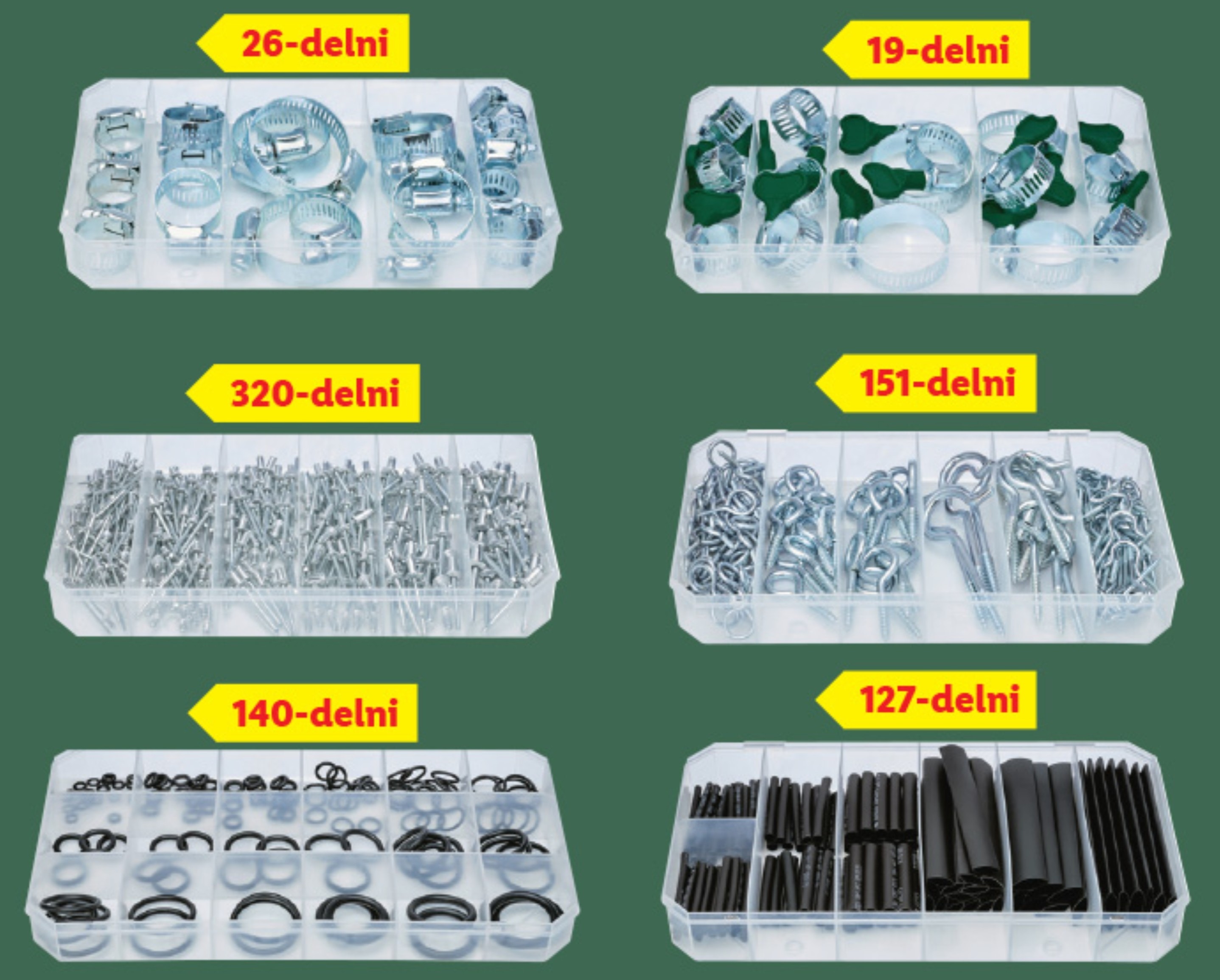 Parkside Izbor drobnega materiala