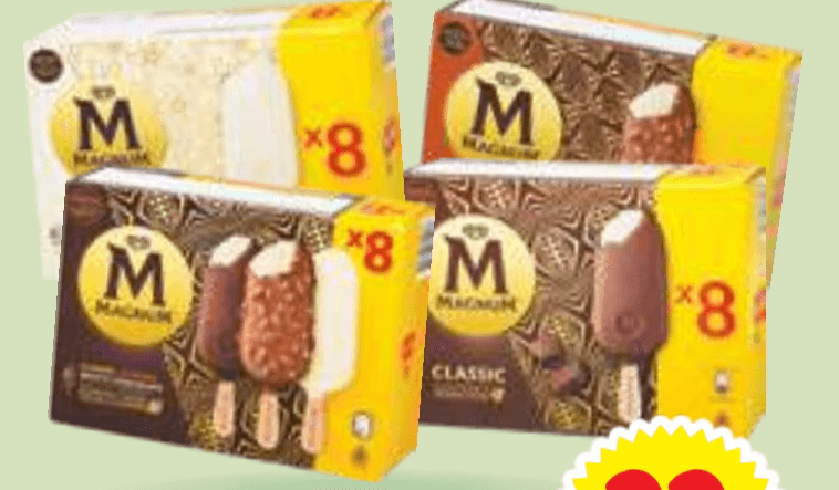 Sladoled na palčki Magnum 8x 100 ml