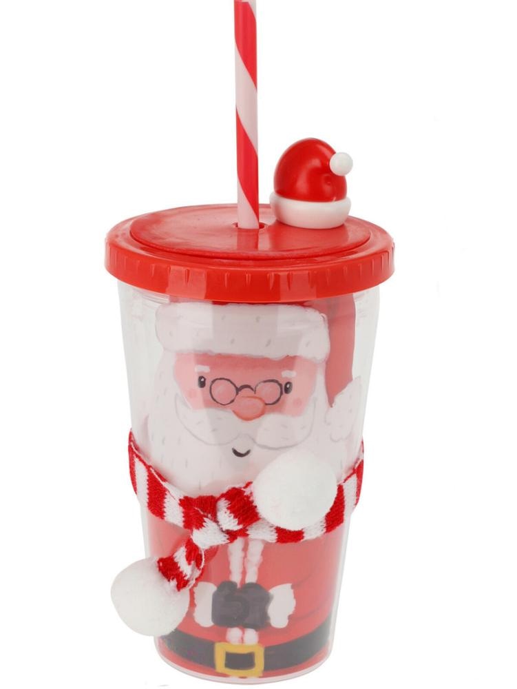 Božična skodelica s slamico 420 ml