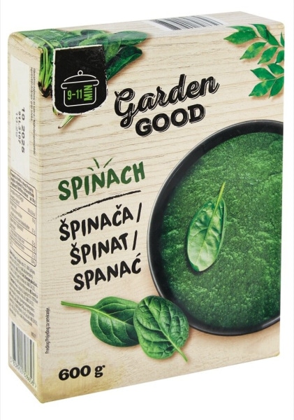 Pasirana špinača Garden Good 600 g - Akcija v trgovini Mercator