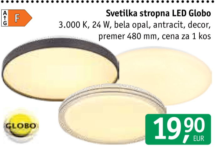 Svetilka stropna LED Globo 1 kos