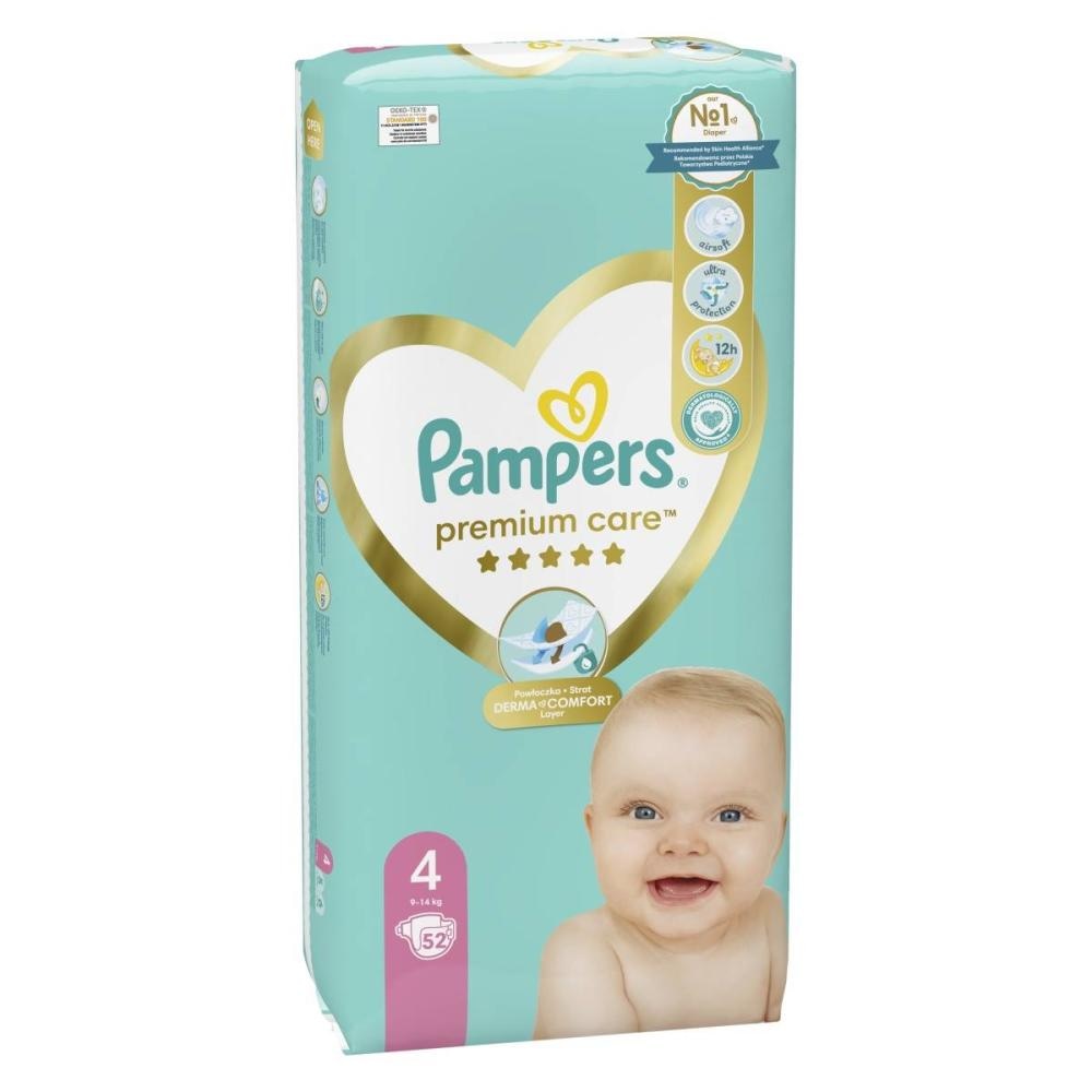 Pampers Premium Care hlačne plenice 52 kosov