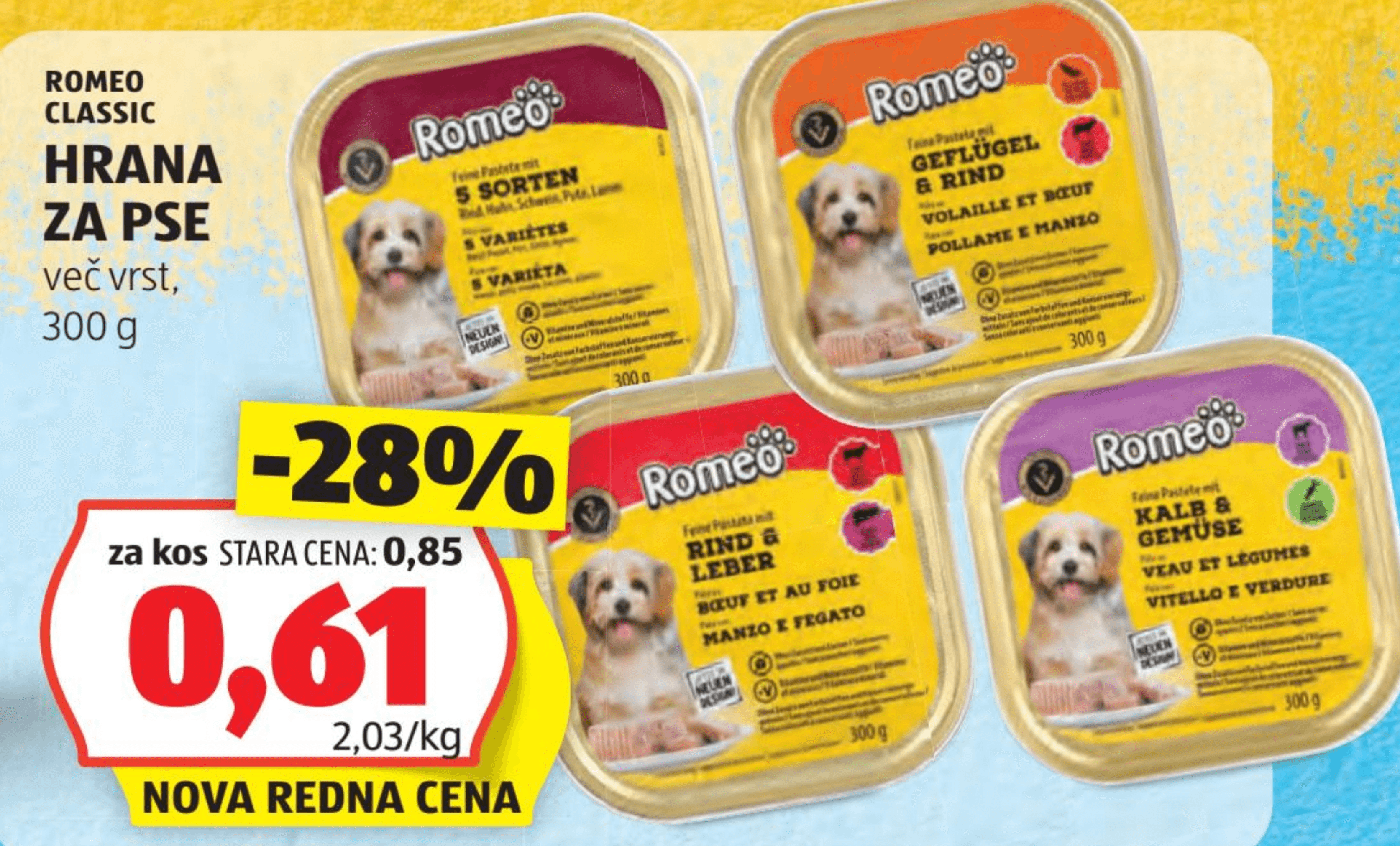 Romeo Classic Hrana za pse 300 g