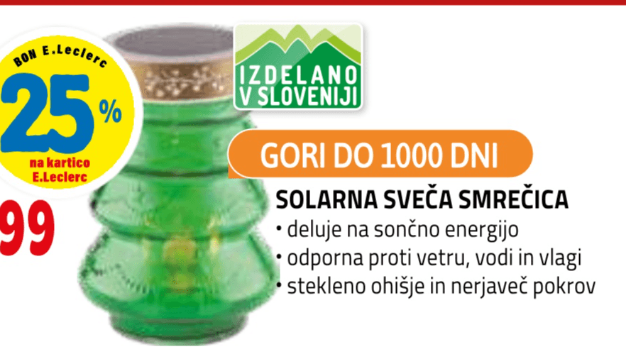 Solarna sveča Smrečica