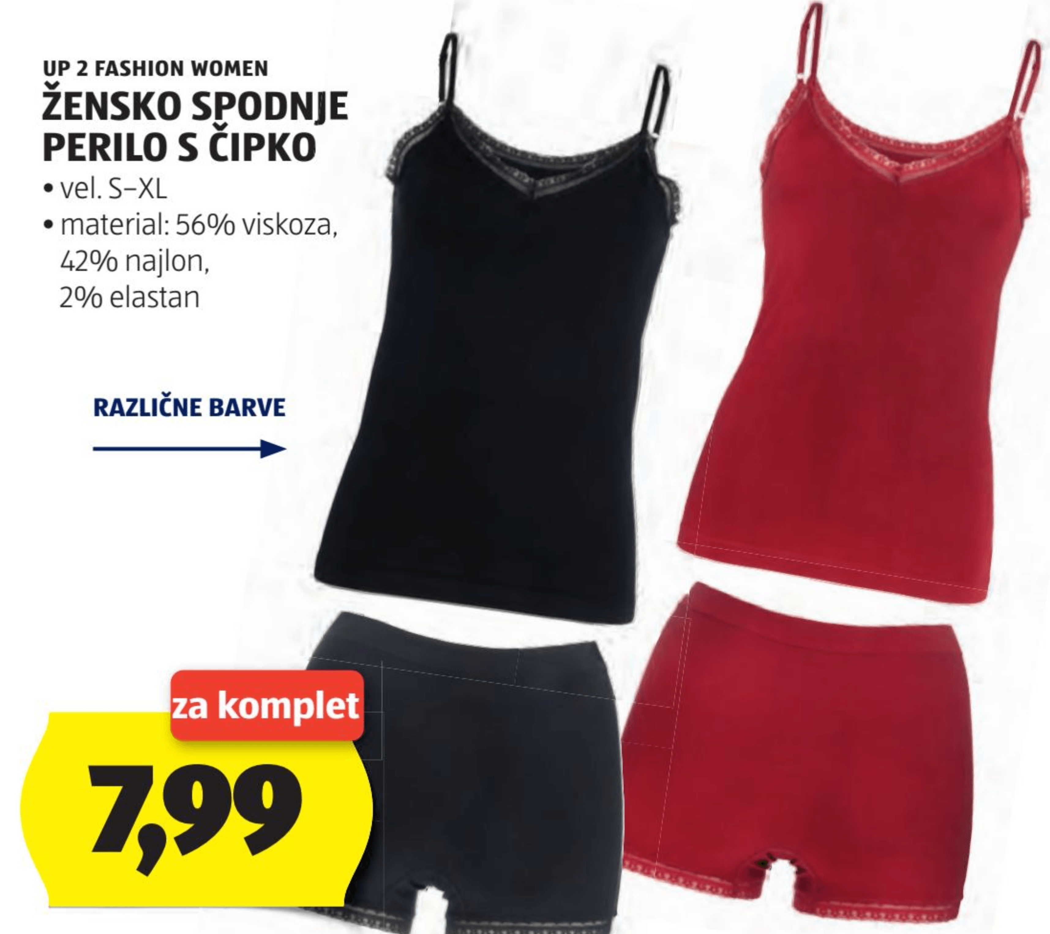 UP 2 FASHION WOMEN Žensko spodnje perilo s čipko