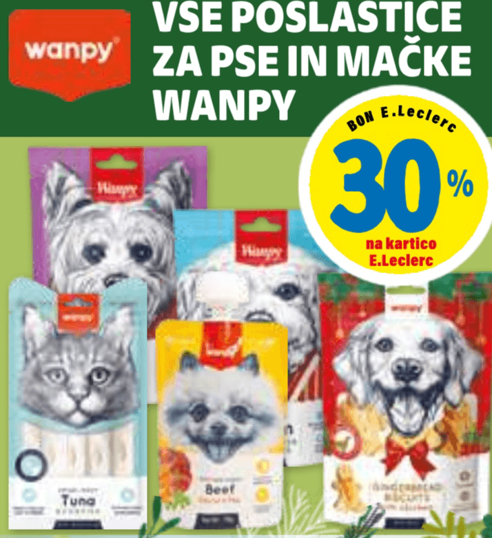 Wanpy poslastice za pse in mačke