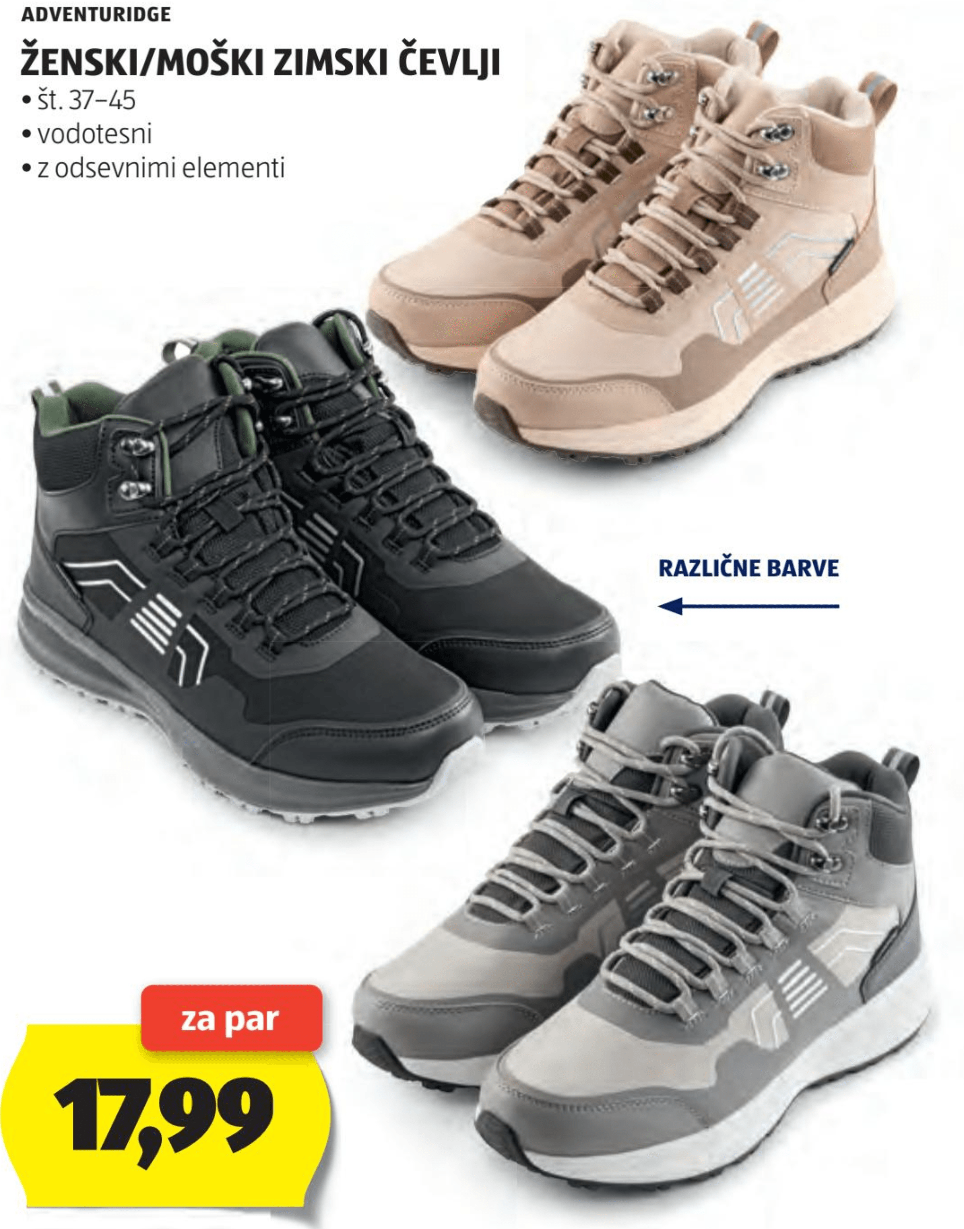 Ženski/moški zimski čevlji