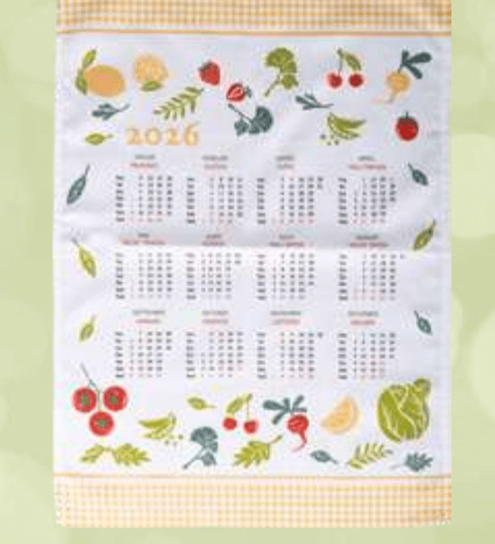 Kuhinjska krpa koledar