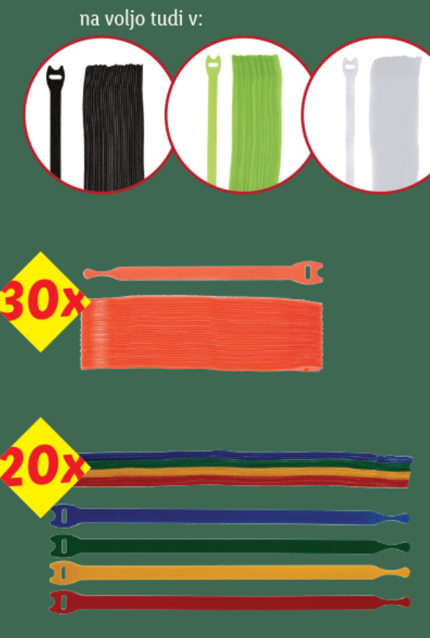 Parkside Sprijemalne vezice za kable