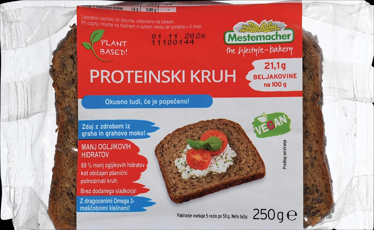 Mastemacher proteinski kruh 250 g - Akcija v trgovini Dm