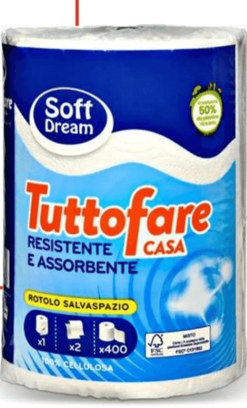 Soft Dream Tutttofare Papirnate brisače 400 lističev