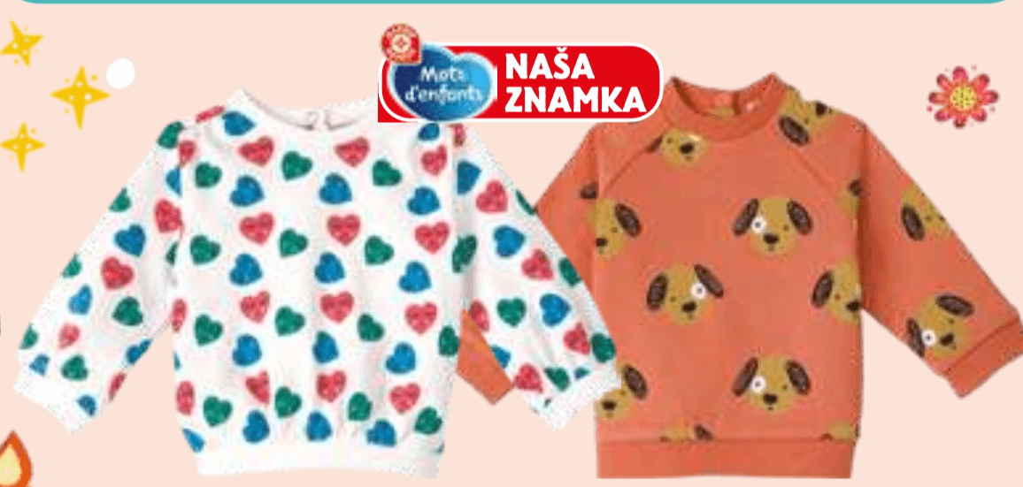 Mots d'enfants Deški ali dekliški pulover - Akcija v trgovini E.Leclerc