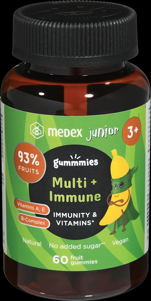 Medex Funkcionalni sadni bonboni Multi + Immune junior 60 kos