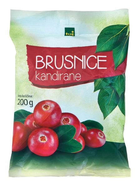 Kandirane brusnice 200 g