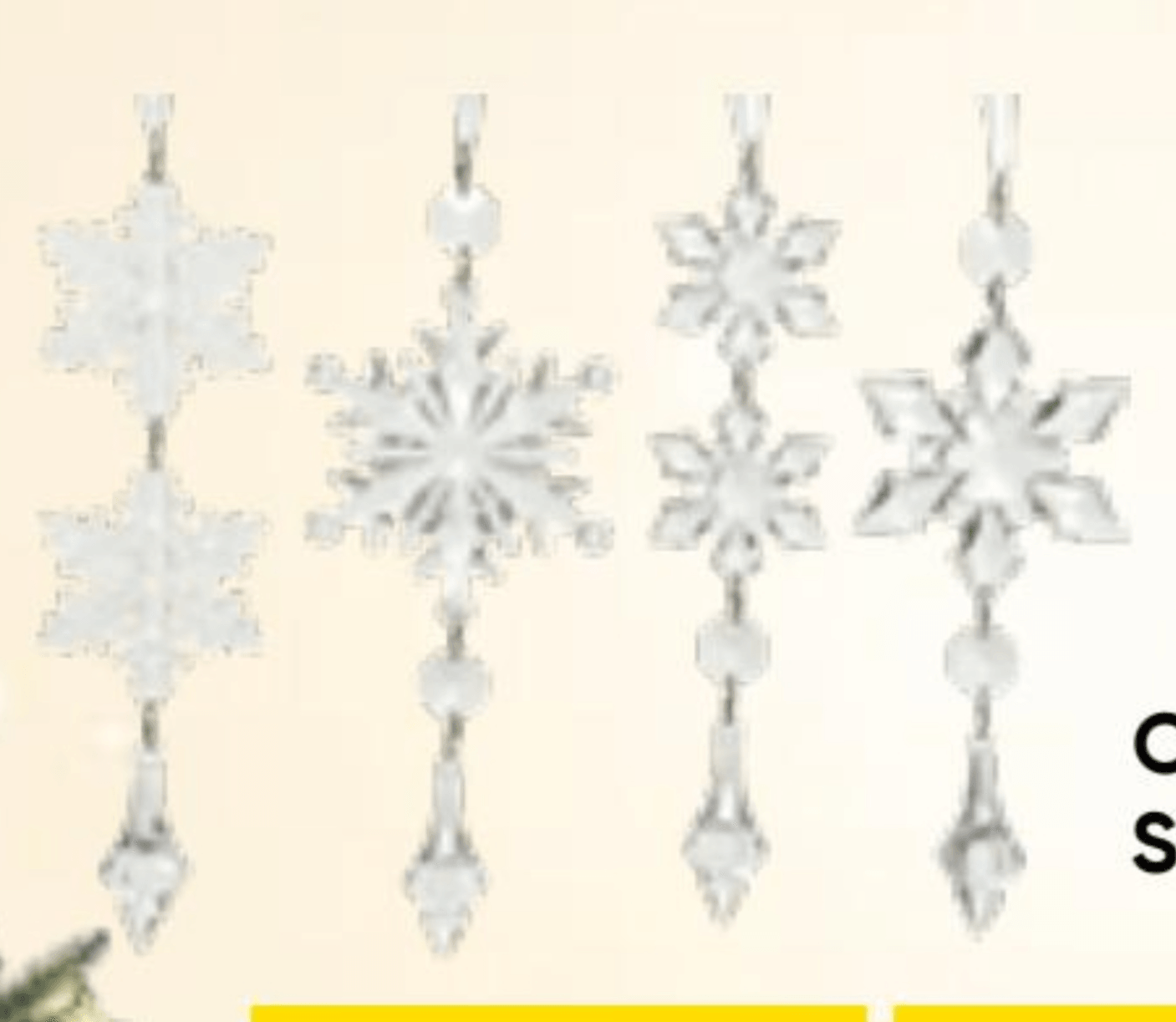 Božični okrasek snežinke