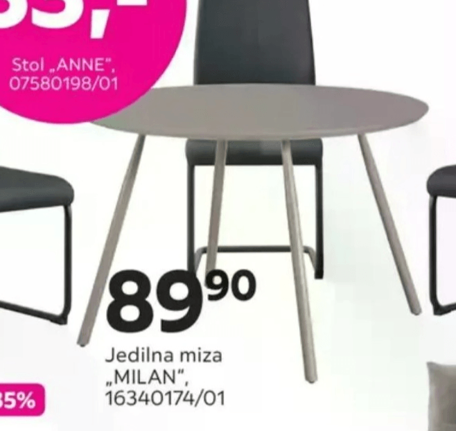 Jedilna miza „MILAN"