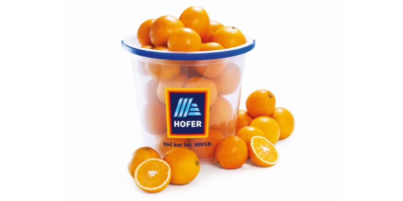 Pomaranče v vedru 10-l vedro