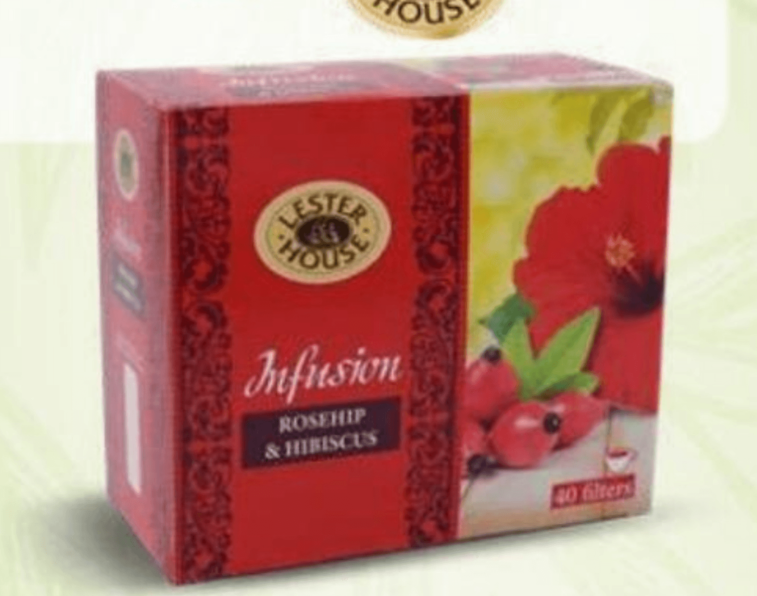 Zeliščni čaj, hibiskus in šipek 40 vrečk, 100 g