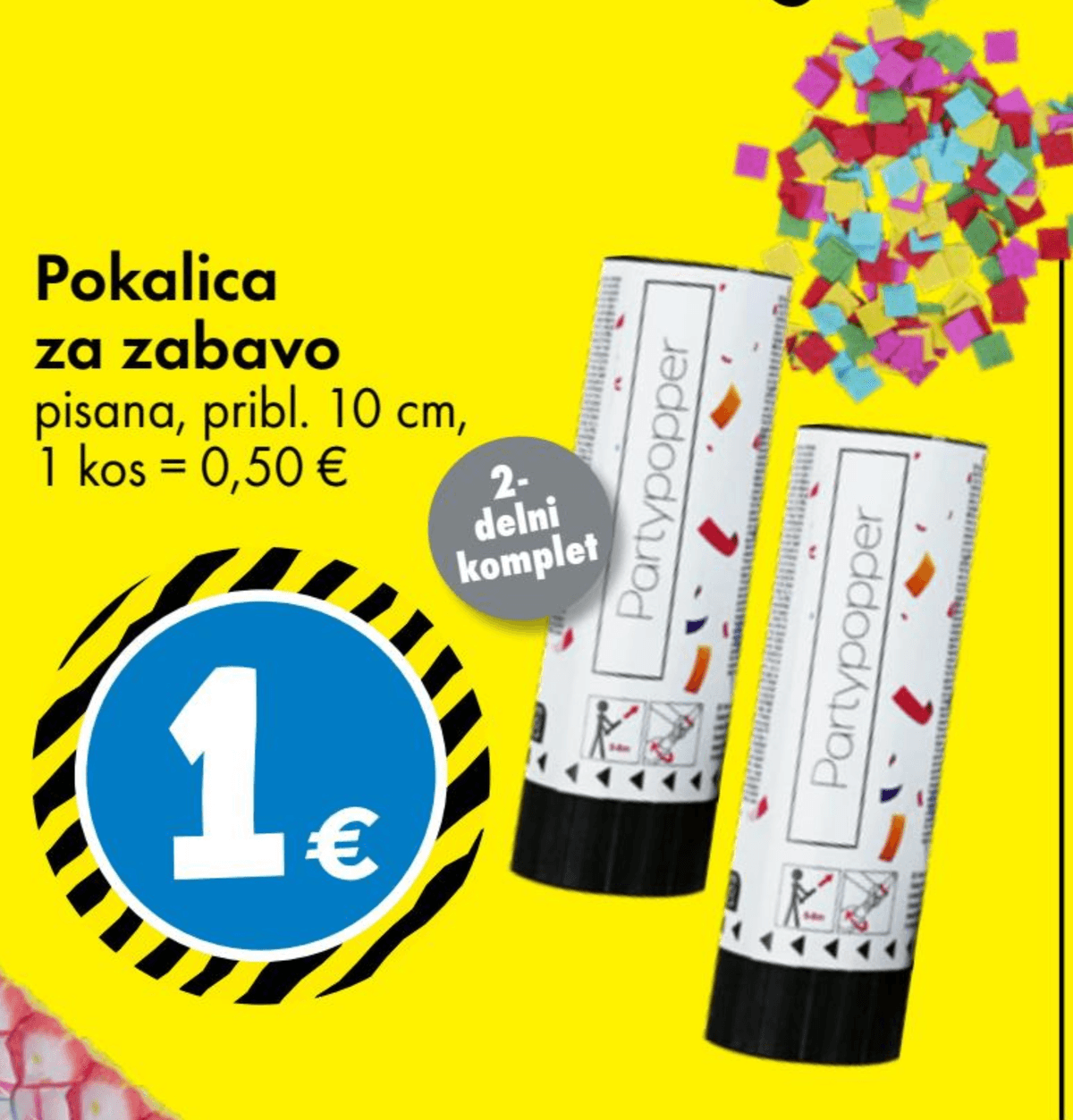 Konfeti 75 g - Akcija v trgovini Tedi