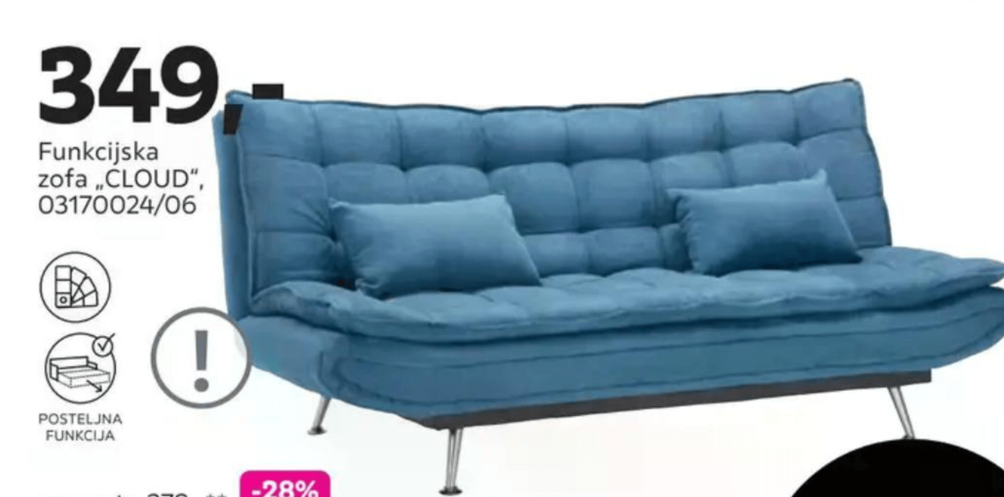 Funkcijska zofa „CLOUD"
