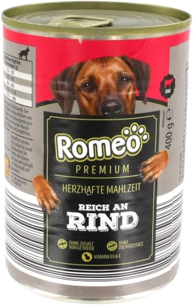 Romeo Premium Pasja hrana v pločevinki 400 g
