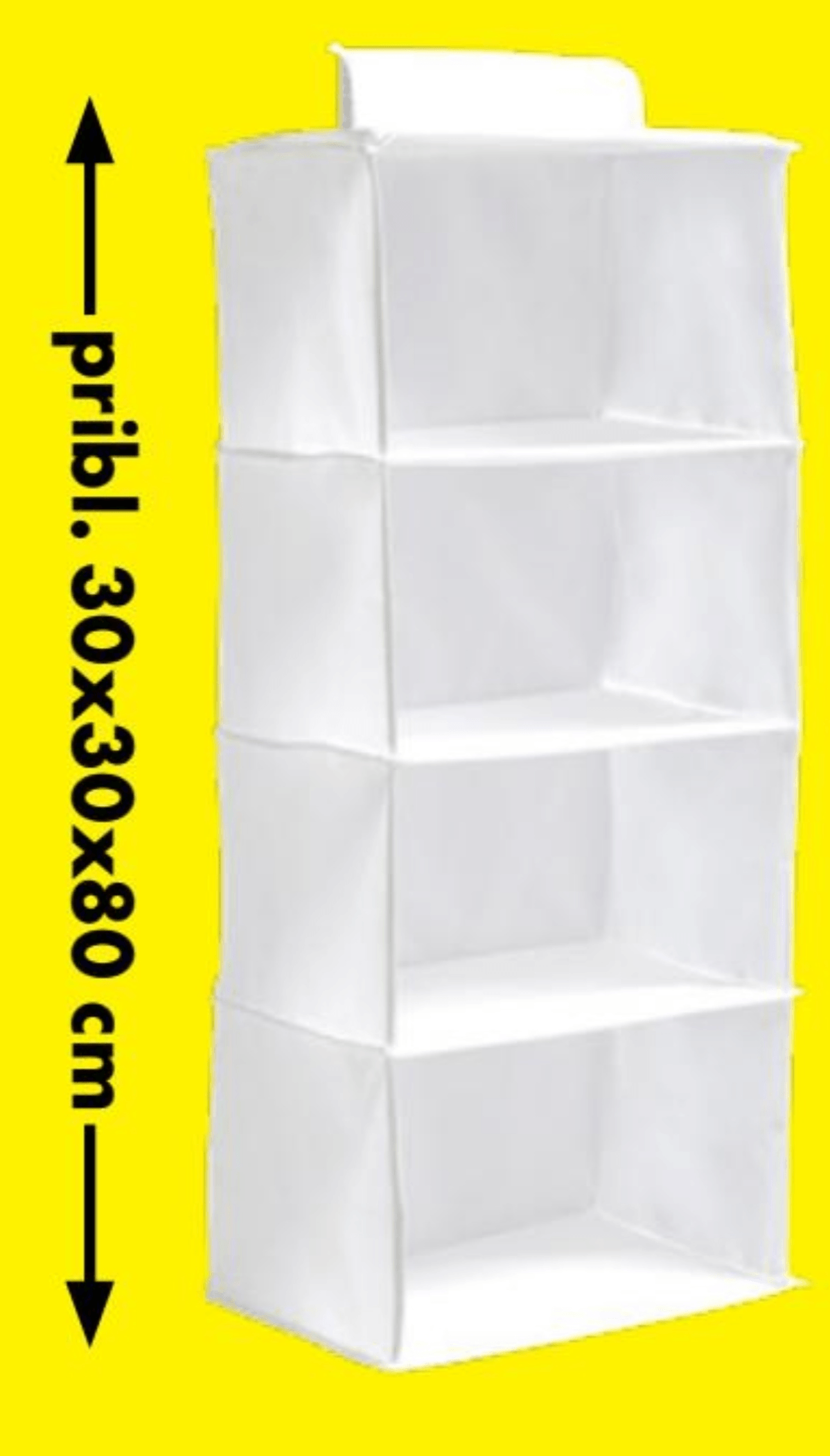 Viseči organizator 4 predali - Akcija v trgovini Tedi