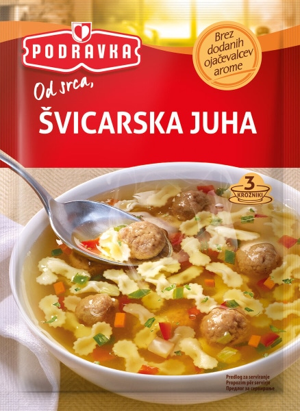 Juhe Podravka 52 g, 54 g, 62 g, 75 g