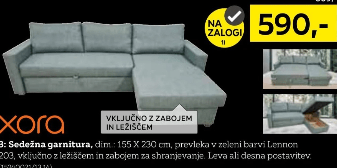 xora Sedežna garnitura