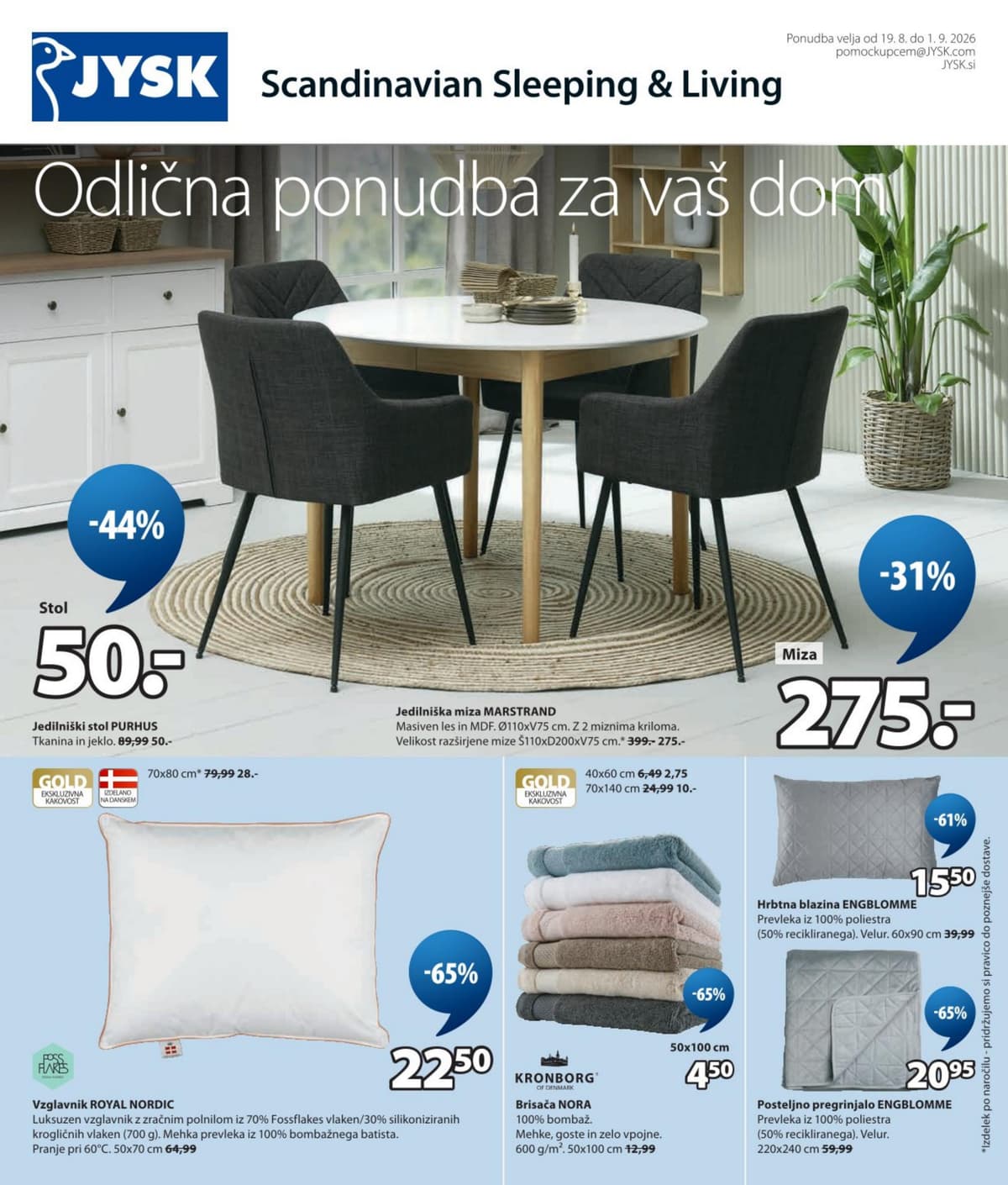 Jysk katalog od 08/19/2026 - Odlična ponudba za vaš dom