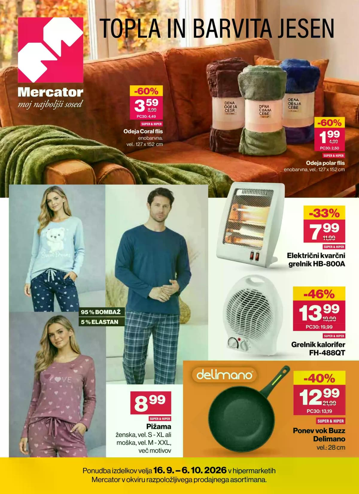 mercator katalog od 16.09.2026. - Topla in barvita jesen