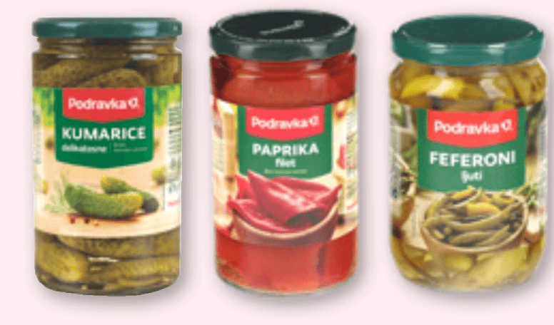 Podravka vložnine 630-670 g Akcija v trgovini Spar