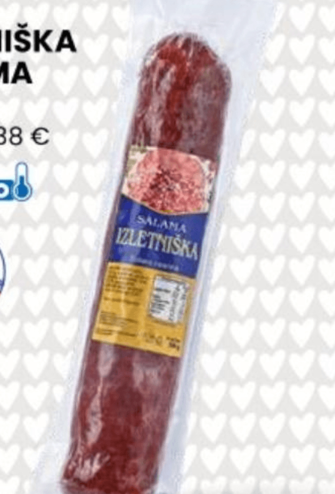 Izletniška salama 500 g Akcija v trgovini Eurospin