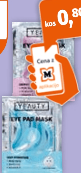 Yeauty Eye Pads blazinice za področje pod očmi 1 kos Akcija v trgovini Mueller