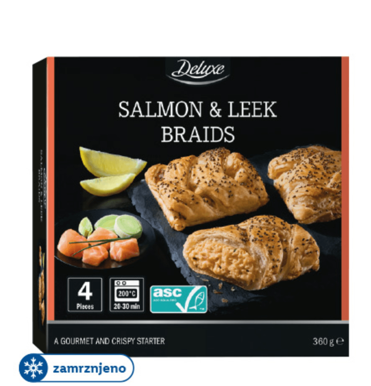 Deluxe Losos v listnatem testu 360 g - Akcija v trgovini Lidl