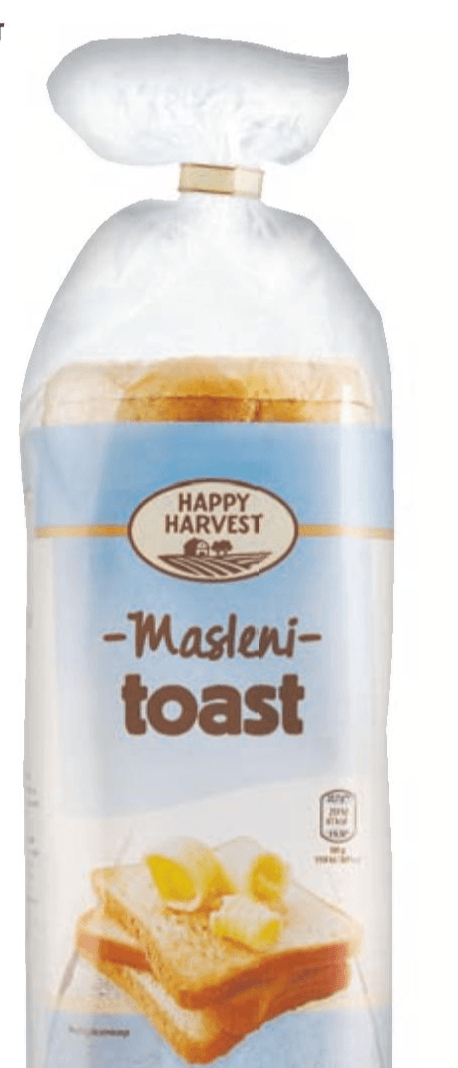 Happy Harvest toast 500 g Akcija v trgovini Hofer