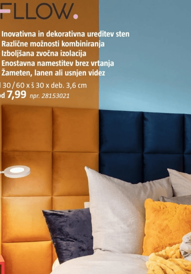 Dekorativne stenske plošče FLLOW Akcija v trgovini Bauhaus