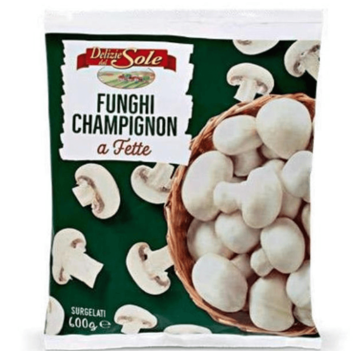 Delizie Sole šampinjoni, rezani 1,2 kg Akcija v trgovini Eurospin