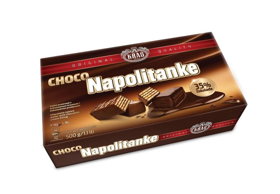 Čokoladne napolitanke Kraš 430 g Akcija v trgovini E.Leclerc