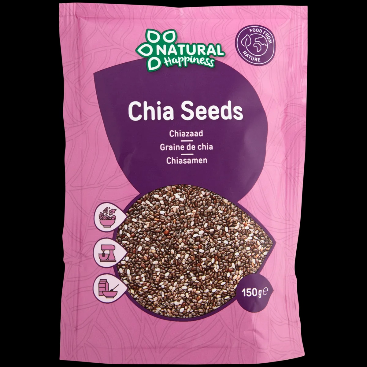 Natural Happiness chia semena 150 g Akcija v trgovini Action