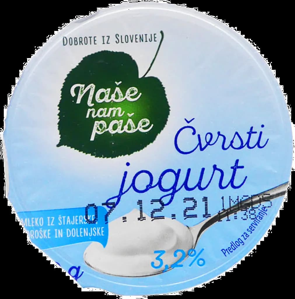 Naše nam paše čvrsti jogurt 5 kosov Akcija v trgovini Lidl