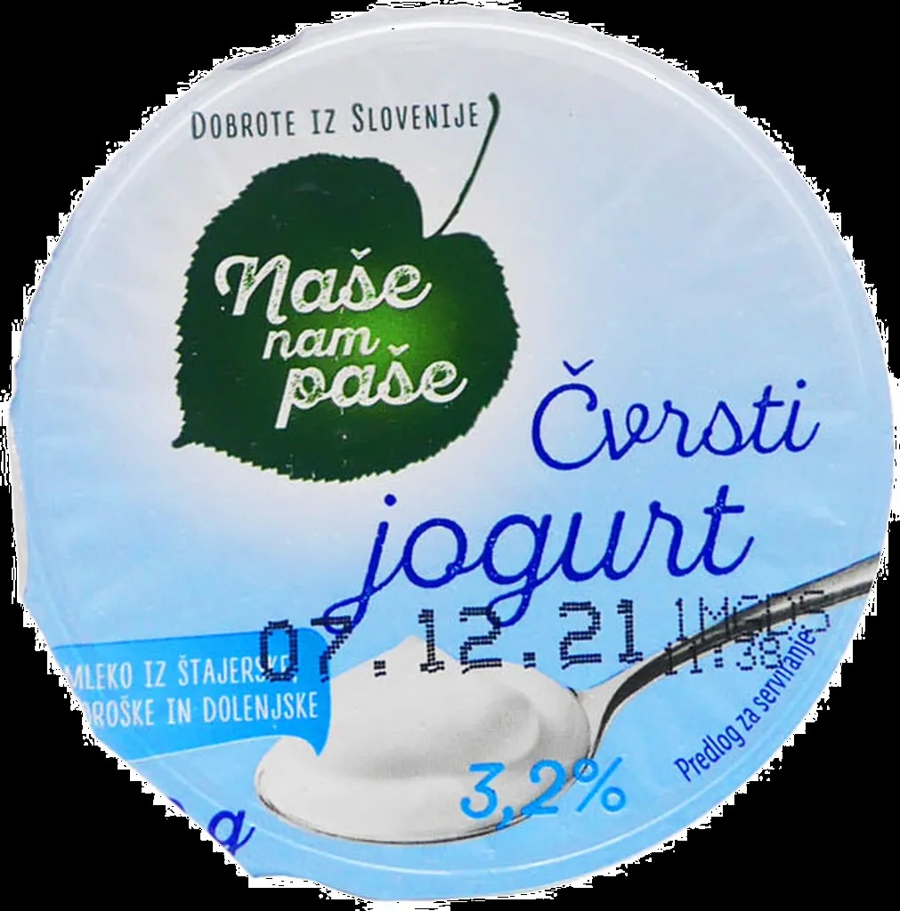 Naše nam paše čvrsti jogurt 5 kosov Akcija v trgovini Lidl