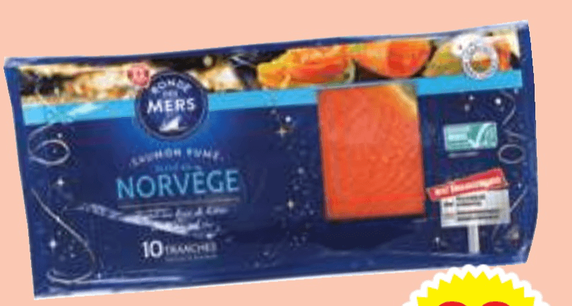 Dimljeni norveški losos 350 g Bonde Mers - Akcija v trgovini E.Leclerc