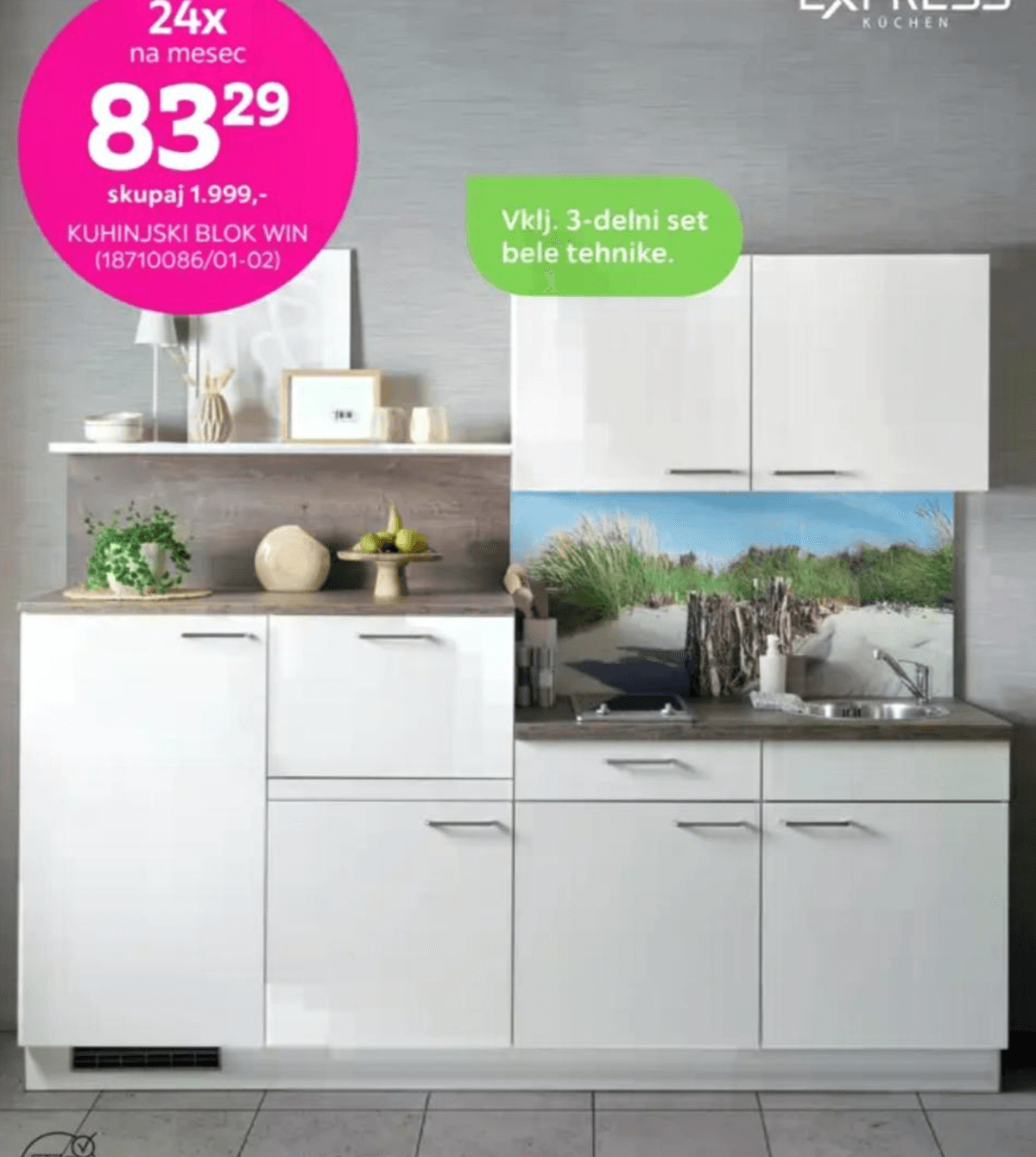 Kuhinjski blok Win EXPRESS KÜCHEN - Akcija v trgovini Mömax